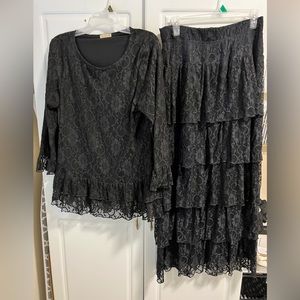 Nuggles black lace outfit